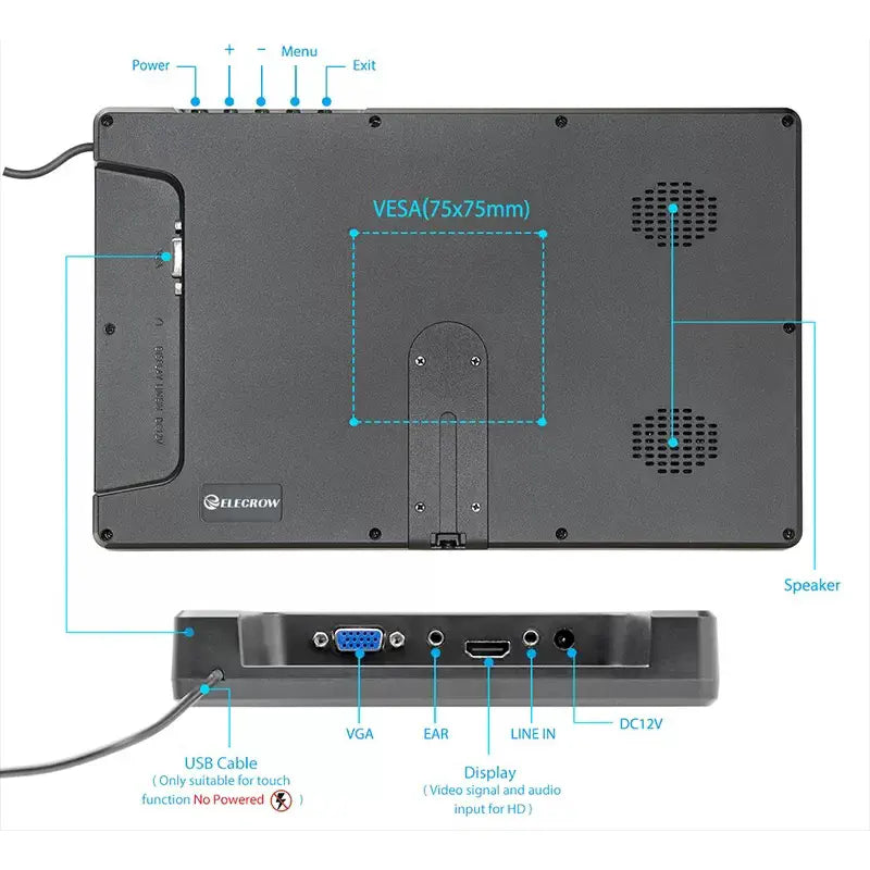 Elecrow 11.6 Inch タッチスクリーン IPS 1920 x 1080 Raspberry Pi Jetson Beaglebone互換