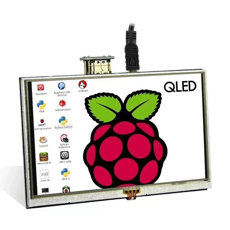 Elecrow 5 Inch QLED 量子ドット抵抗膜タッチディスプレイ 800 x 480 Raspberry Pi B+ / 2B / 3B / 4B用