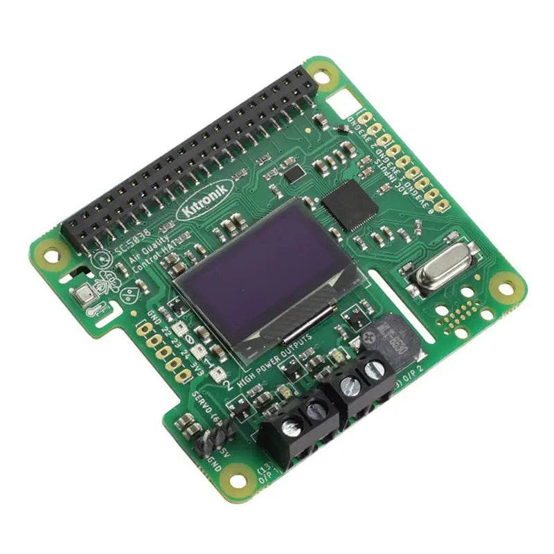 Kitronik 空質制御HAT Raspberry Pi用 センサ入力 および OLEDスクリーン付き