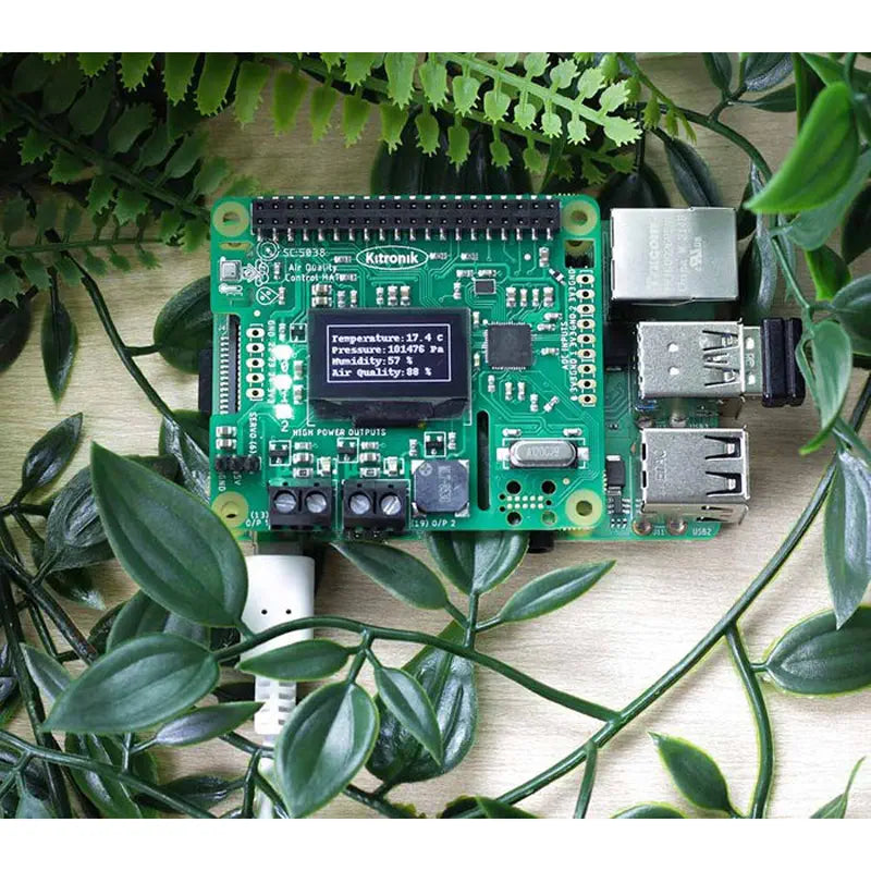 Kitronik 空質制御HAT Raspberry Pi用 センサ入力 および OLEDスクリーン付き