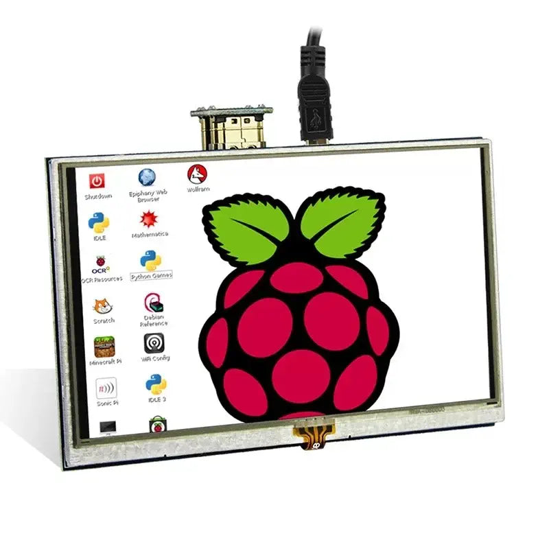 Elecrow RR050 5 Inch 800 x 480 抵抗膜タッチ TFTディスプレイ (Raspberry Pi B+ / 2B / 3B / 4B用)