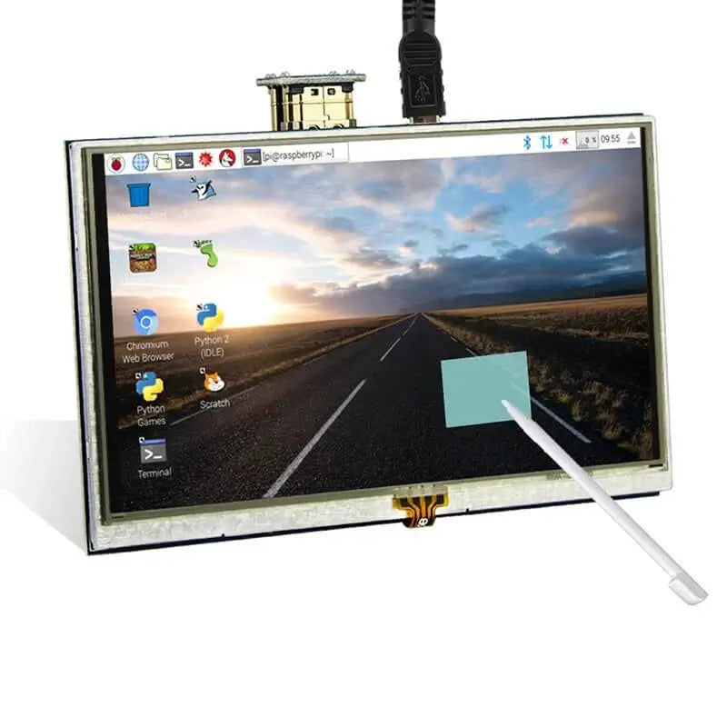 Elecrow RR050 5 Inch 800 x 480 抵抗膜タッチ TFTディスプレイ (Raspberry Pi B+ / 2B / 3B / 4B用)