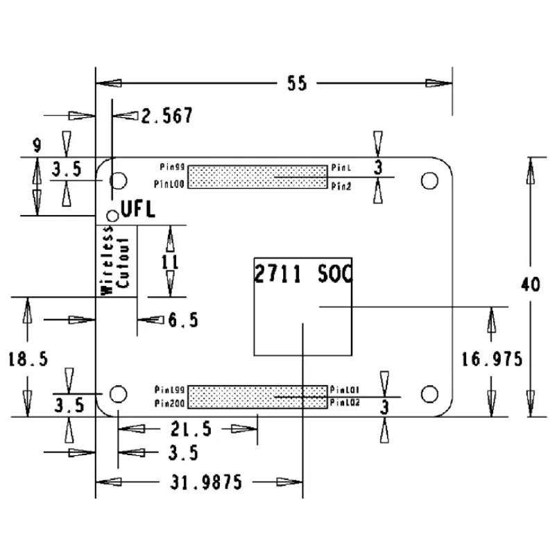 Raspberry Pi コンピュータモジュール 4 - 8GB RAM (CM4008000)