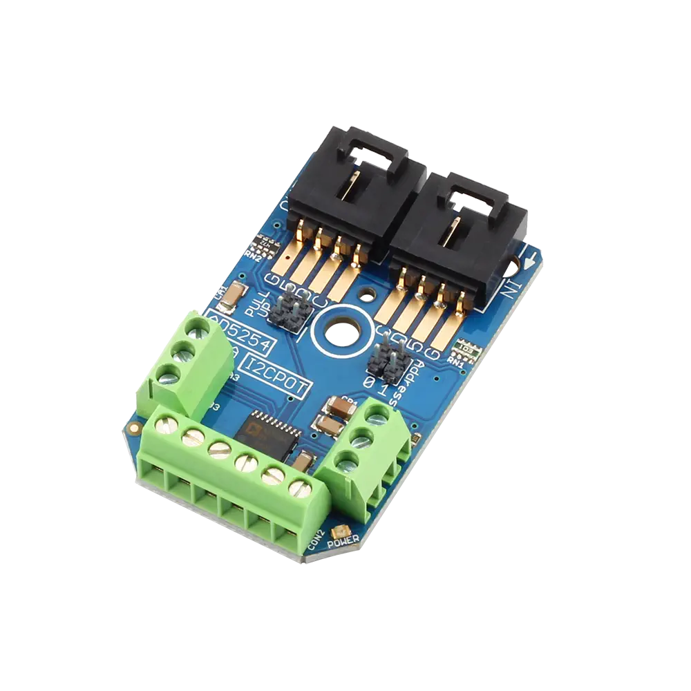 Analog Devices AD5254 4チャンネル 10K デジタルポテンショメータ (256ポジション、I2Cミニモジュール)
