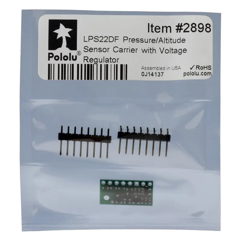 Pololu LPS22DF デジタル気圧計（統合電圧レギュレータ付き）