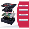 52Pi Armor Lite V5 ABSエンクロージャ (Raspberry Pi 5用、冷却機能付き) (黒)