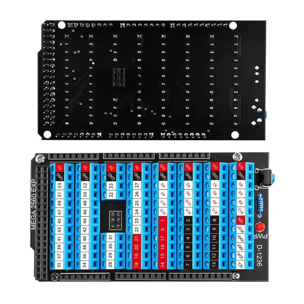 Arduino MEGA 2560 R3用 ネジ端子台 GPIO拡張ボード - RobotShop