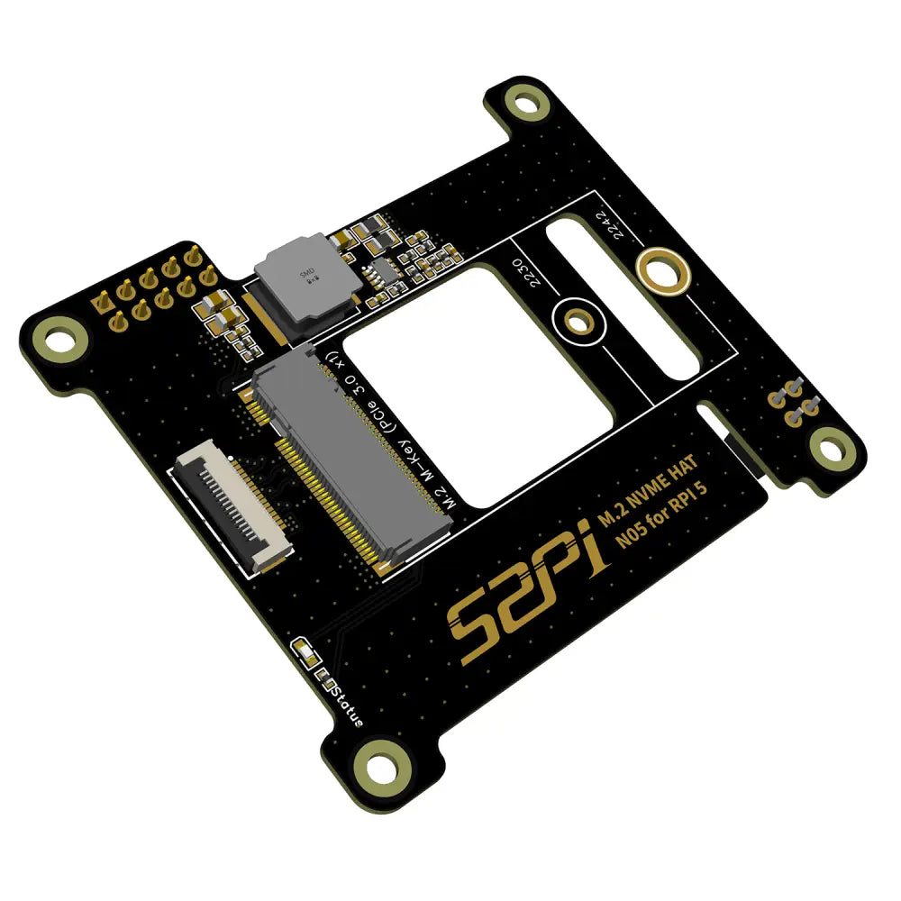52Pi N05 M.2 2242 PCIe NVMe 拡張ボード (Raspberry Pi 5用)