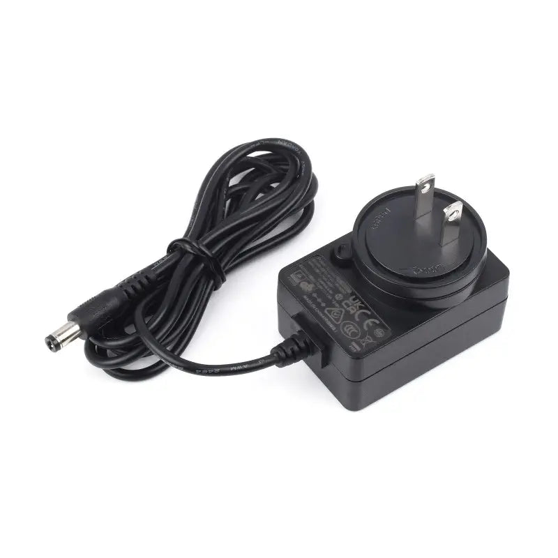 12V/1A 電源アダプタ、DCジャック出力、外径 5.5mm、内径 2.1mm (US仕様)