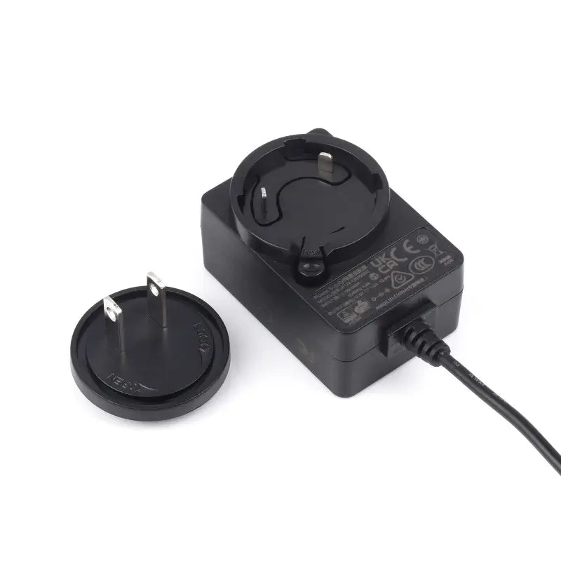 12V/1A 電源アダプタ、DCジャック出力、外径 5.5mm、内径 2.1mm (US仕様)