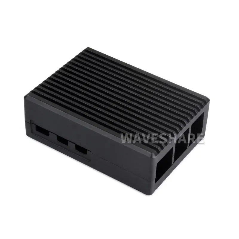 Waveshare Raspberry Pi 5用アルミニウム製 ストライプ溝付きケース (冷却機能付き)