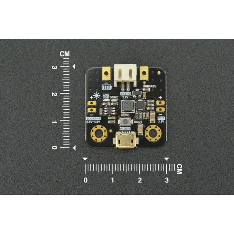 DFRobot マイクロソーラーパワーマネージャー/充電器（安定化出力付き）（ソーラーパネル入力：1〜3V、70mA）