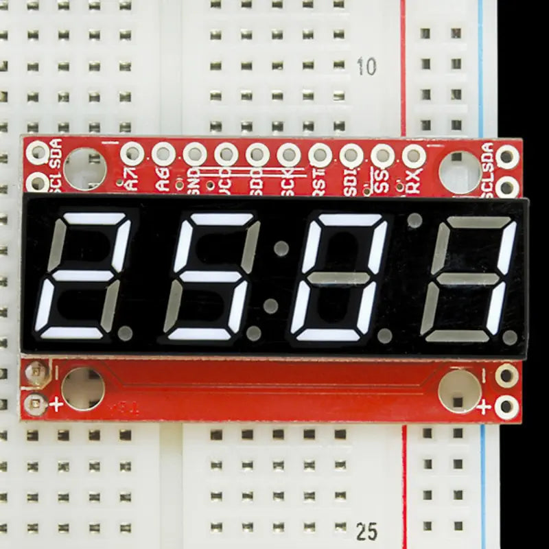 SparkFun 7セグメント シリアル ディスプレイ - ホワイト