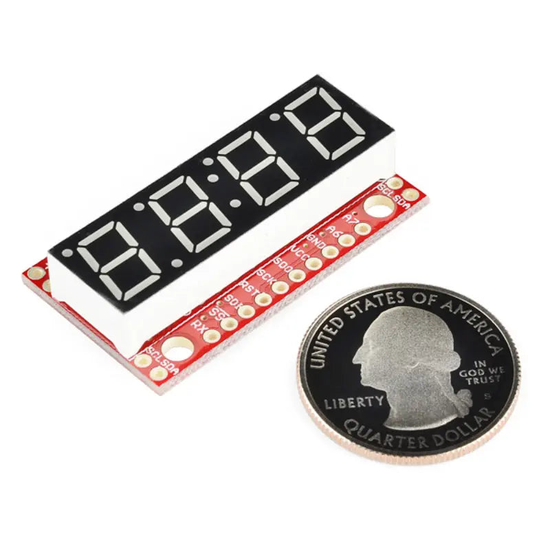 SparkFun 7セグメント シリアル ディスプレイ - ホワイト