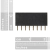 Sparkfun ヘッダー - 8 ピン メス (PTH、0.1 インチ)