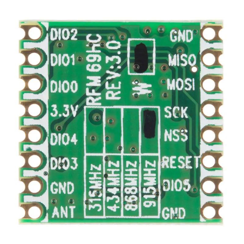 Sparkfun RFM69HCW ワイヤレストランシーバー - 915MHz
