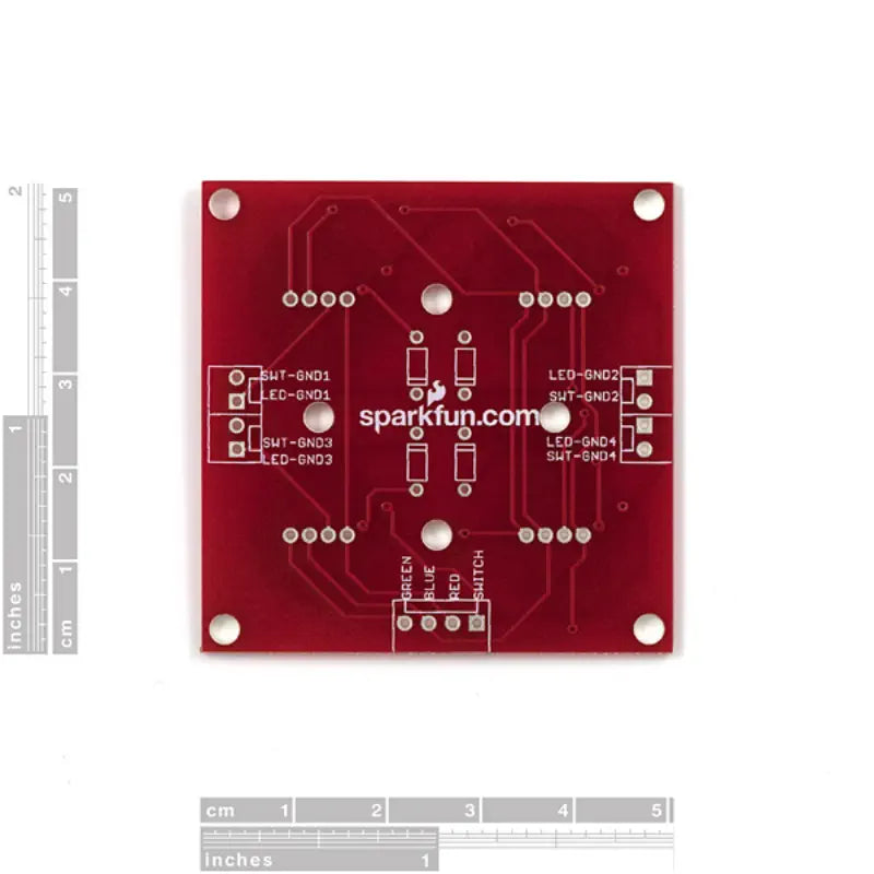 Sparkfun ボタンパッド 2x2 - ブレイクアウト PCB