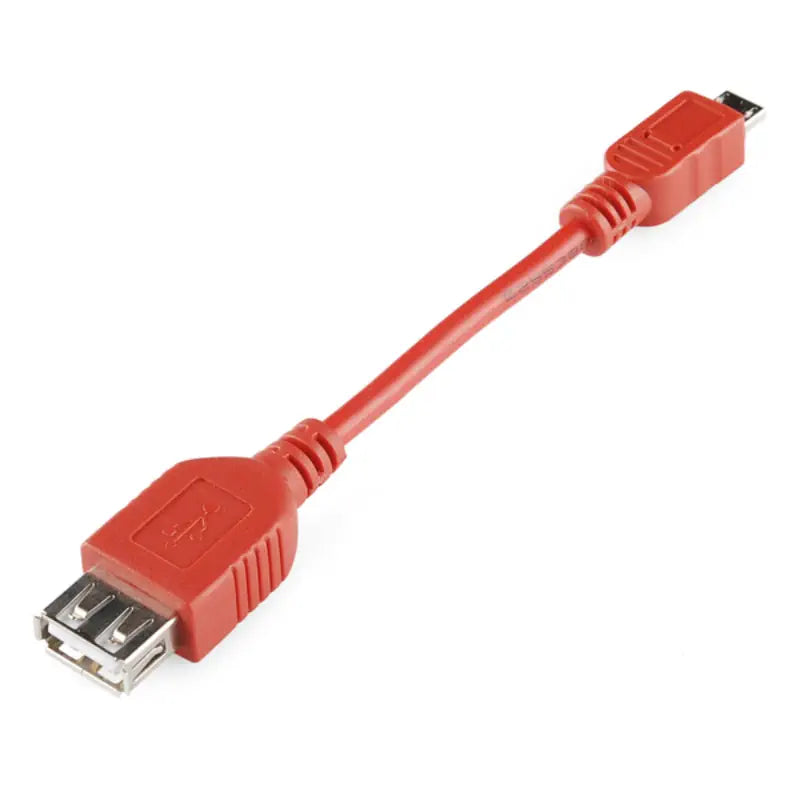 Sparkfun USB OTG ケーブル - メス A から Micro-A - 4 インチ。