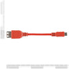 Sparkfun USB OTG ケーブル - メス A から Micro-A - 4 インチ。