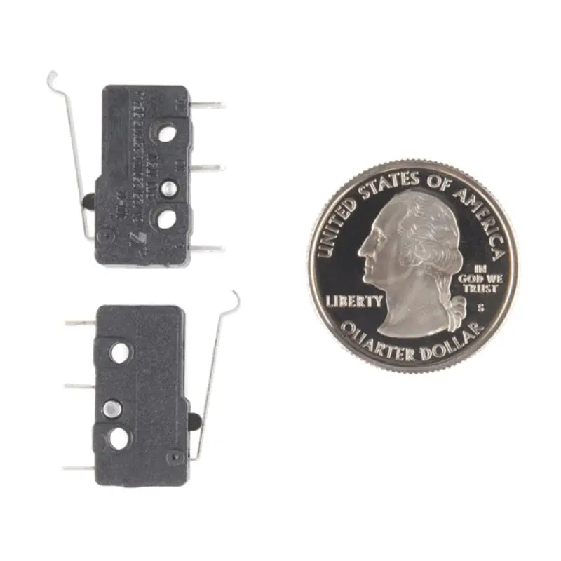 Sparkfun ミニ マイクロスイッチ - SPDT (オフセット レバー、2 個パック)