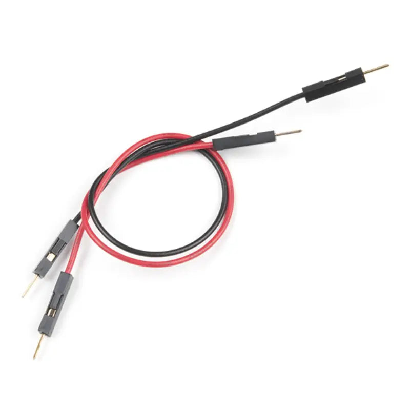Sparkfun ジャンパワイヤ プレミアム 6 inch M/M - 2本 (赤 および 黒)