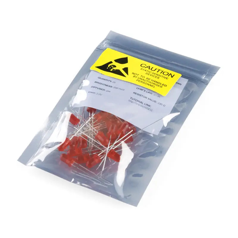 Sparkfun LED - ベーシック レッド 5mm (25個)