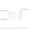 ServoCity 1/4" ID スラスト ボール ベアリング (外径 0.55"、厚さ 0.192")