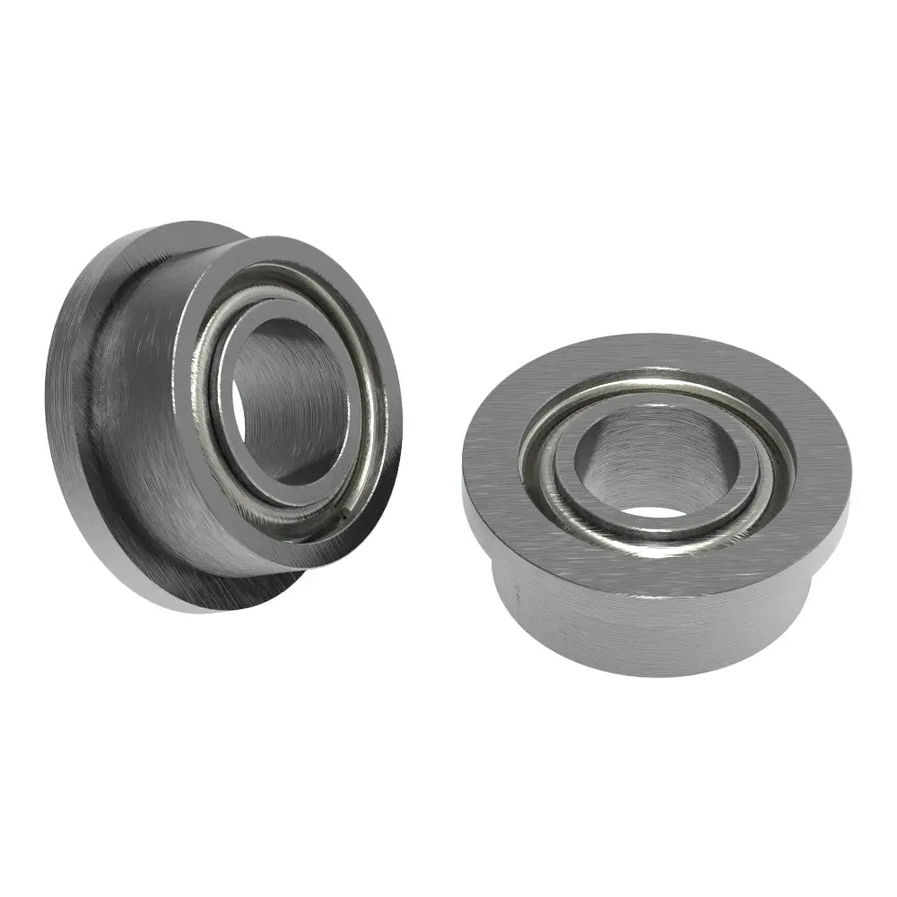 ServoCity 1/8" ID フランジ付きボールベアリング (外径 1/4"、厚さ 7/64") - 2 パック