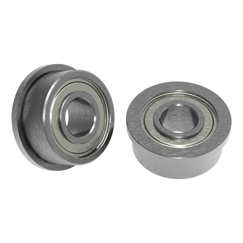 ServoCity 1/8" ID フランジ ボール ベアリング (外径 5/16"、厚さ 9/64") - 2 パック