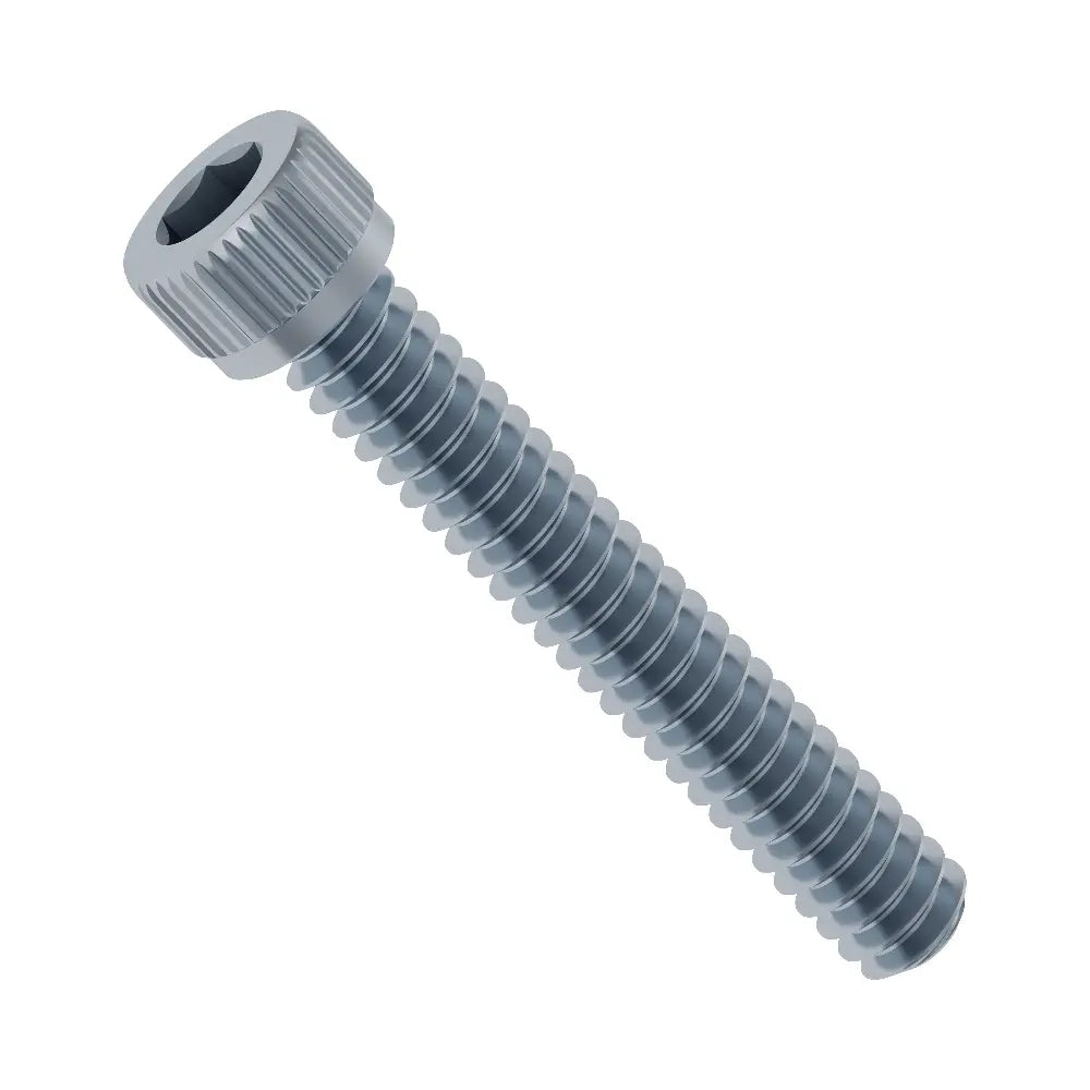 ServoCity 亜鉛メッキ鋼製 六角穴付きボルト (6-32UNC 長さ7/8 Inch (22mm)) - 25個