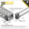 ServoCity 内径5mm フラットピローブロック (取付穴間隔 16mm x 32mm) - 2個パック