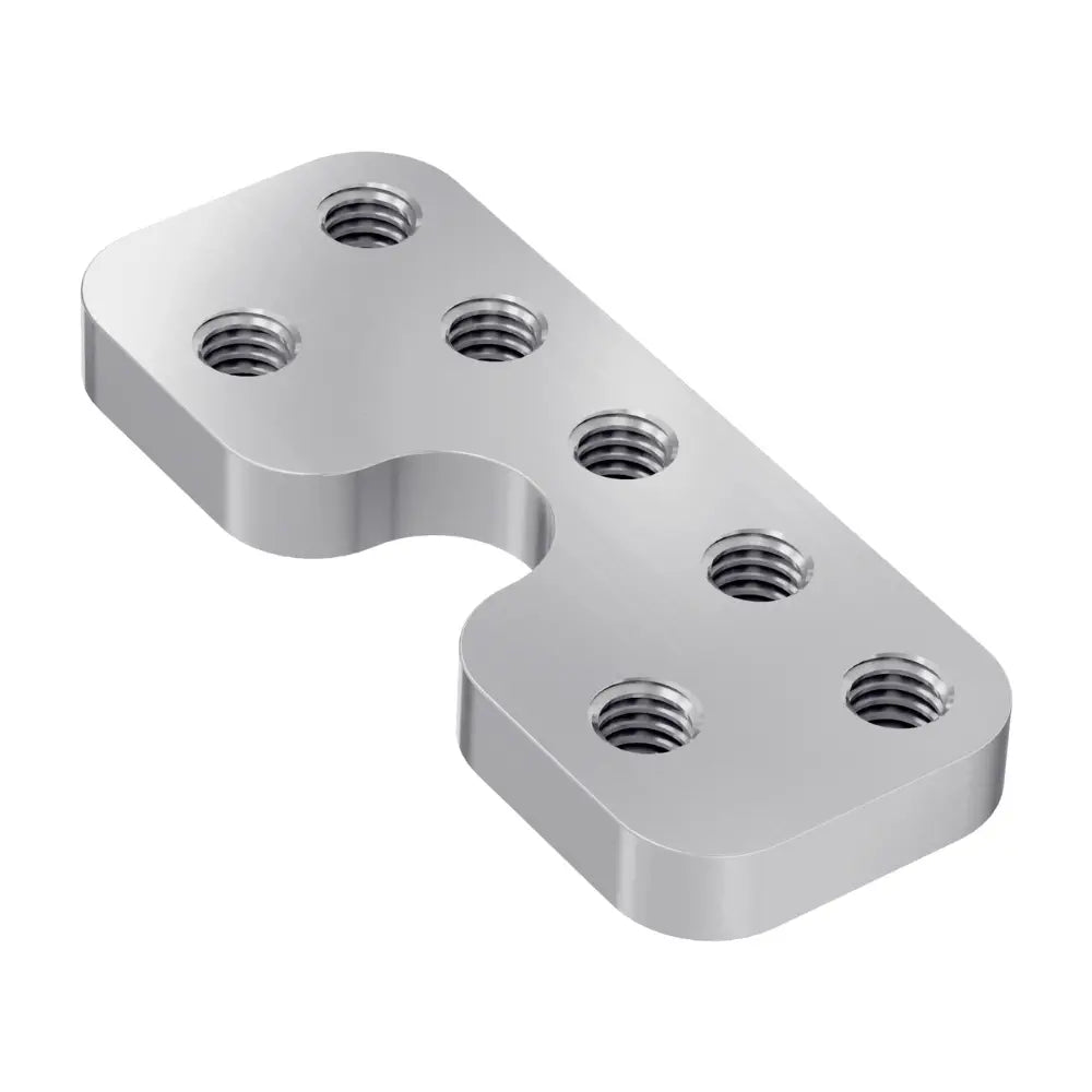 ServoCity 1225シリーズ V溝ベアリング用フラットマウント (1-1) - 2個パック