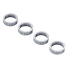 ServoCity 12mm ID スチールスペーサー (外径 15mm、長さ 4mm) - 4 パック