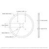 ServoCity 4 inch (10cm) アクリル製 ディスクホイール (白色) - 2個