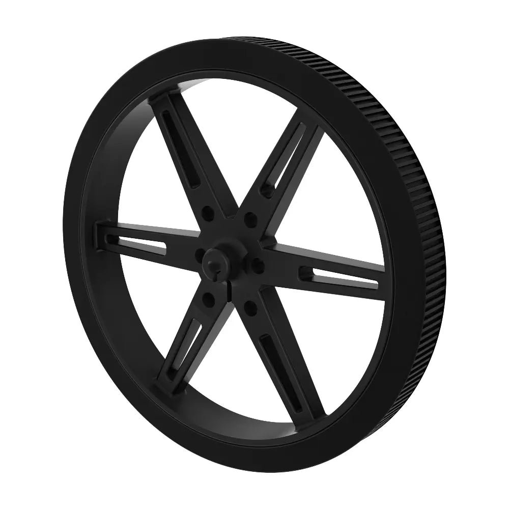 ServoCity 3602シリーズ プレスフィット ホイール (3mm D ボア、直径 80mm) - 2 個