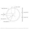 ServoCity 5 inch (12.7cm) アクリルディスクホイール (赤色) - 2個