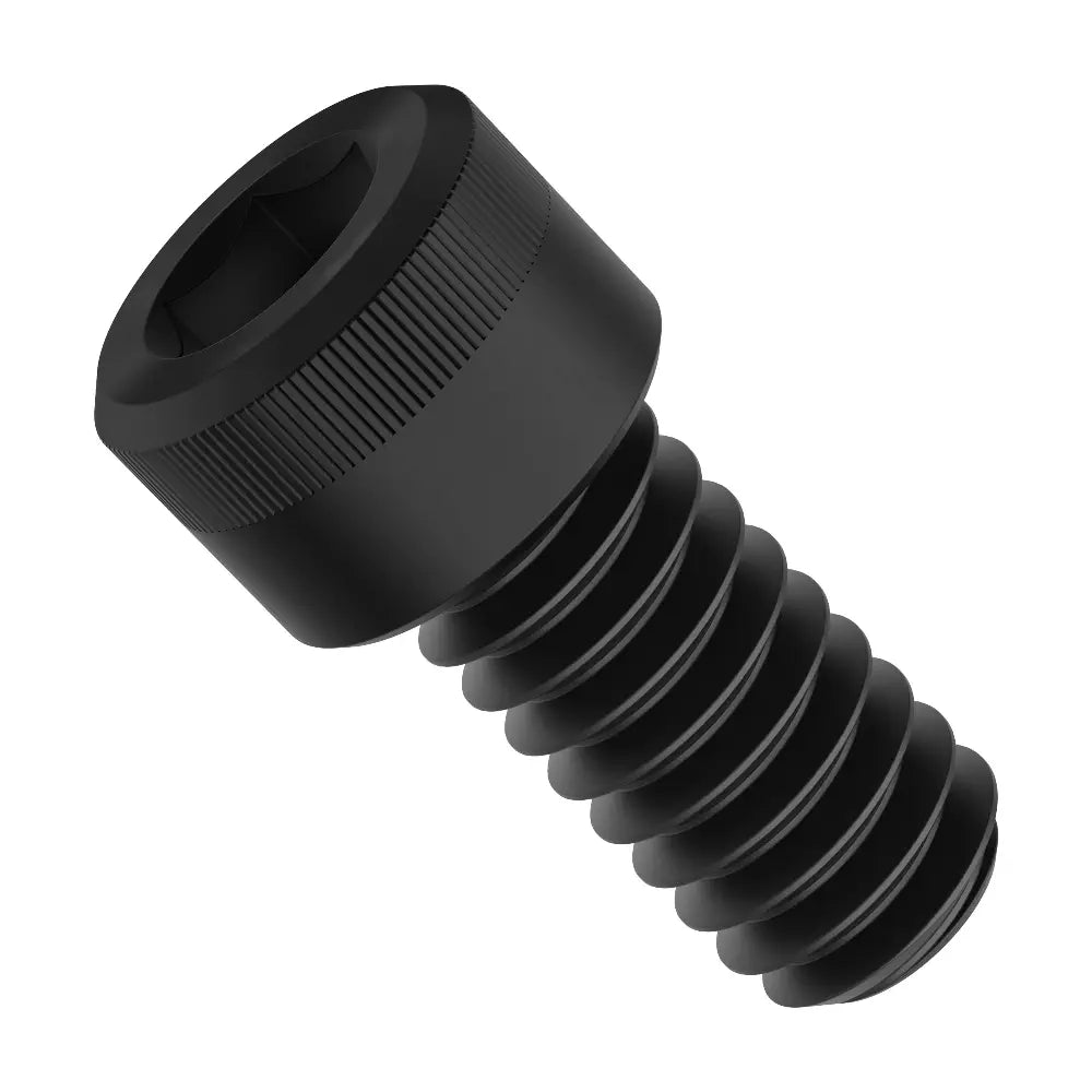 ServoCity 1/4 inch - 20 ブラックオキサイドソケットヘッドネジ (長さ 0.500 inch) - 6個