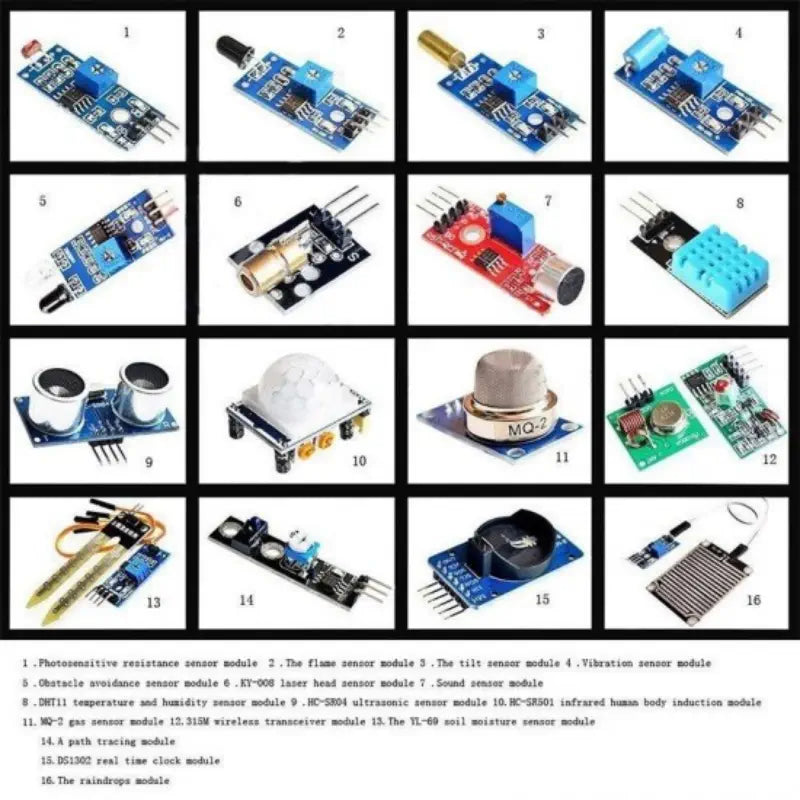 Dagu 16-in-1モジュールセンサキット Arduino用
