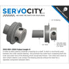 ServoCity 2920シリーズ スチール製 セットスクリューカラー (1/2 inch (1.27cm) ボア) - 2個