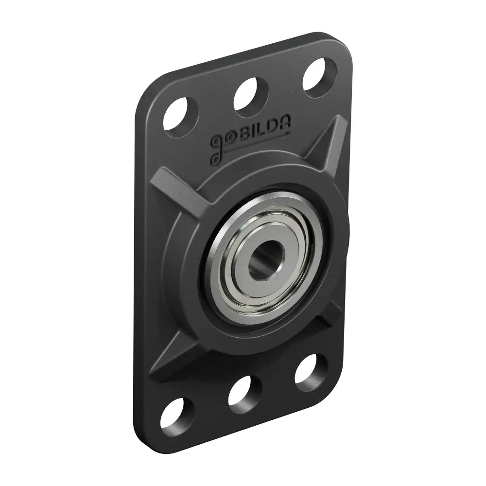 ServoCity フラットピローブロック (内径 4mm、取付パターン 16mm x 32mm) - 2個パック