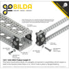 ServoCity フラットピローブロック (内径 4mm、取付パターン 16mm x 32mm) - 2個パック