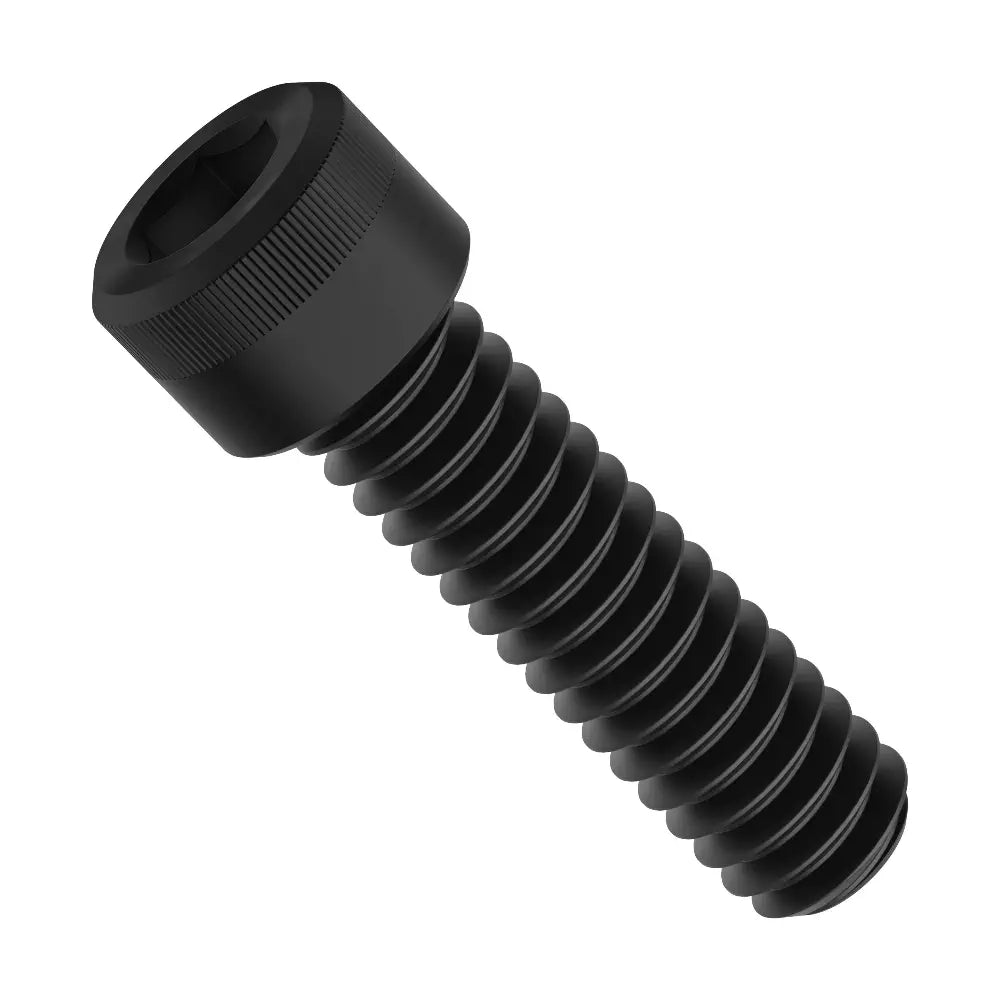 ServoCity 1/4 inch-20 黒色酸化被膜ソケットヘッドネジ (長さ 0.875 inch (2.2cm)) - 6個