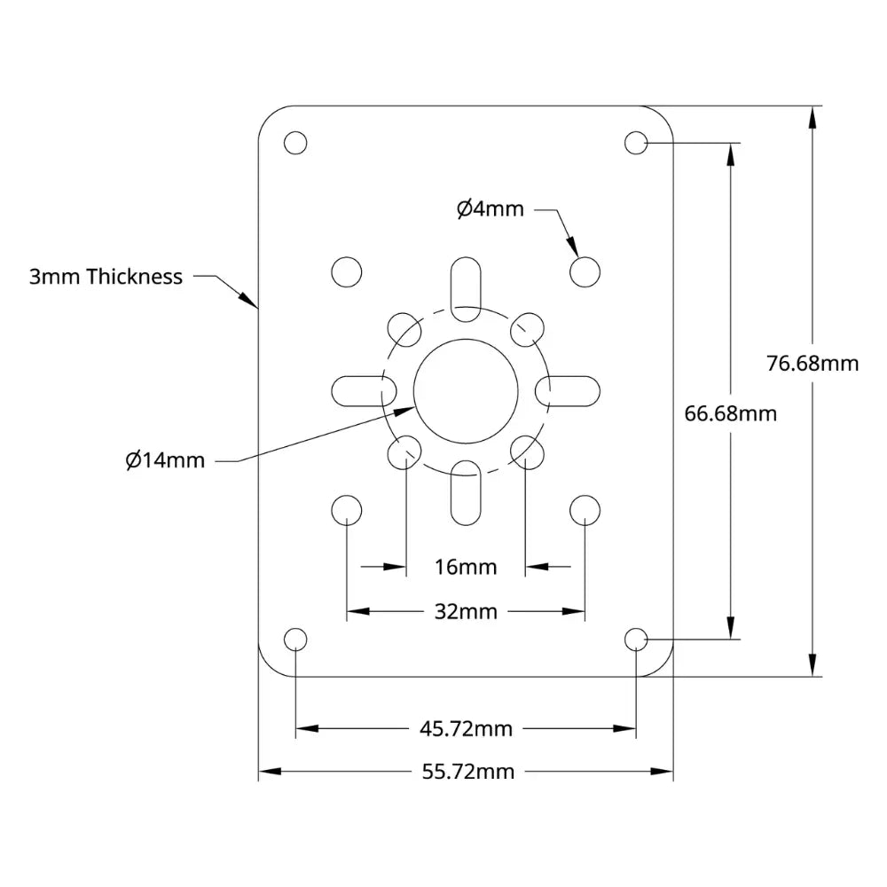 Basic Micro RoboClaw 2x15A, 2x30A, 2x45A 用 モータコントローラ取付金具