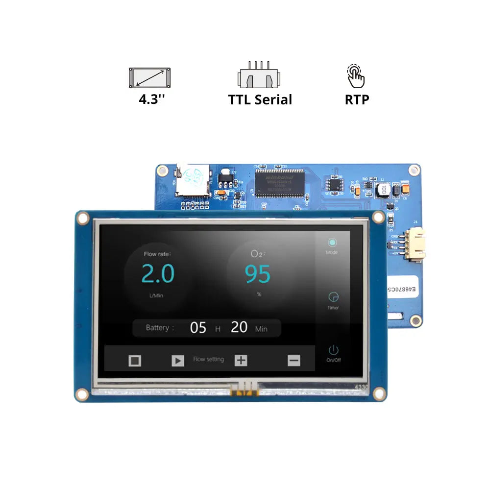 Nextion 4.3 inch ベーシックシリーズ HMIタッチディスプレイ (NX4827T043)