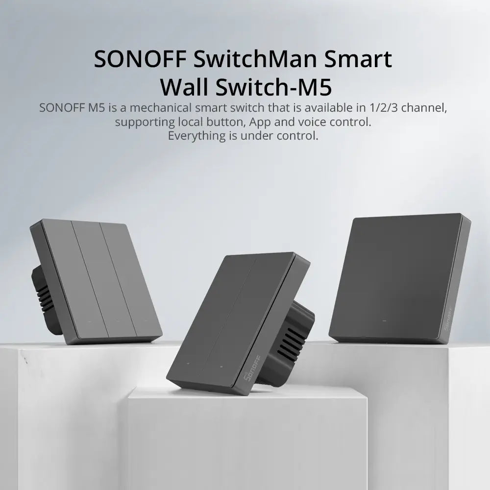 SONOFF SwitchMan 壁スマートスイッチ (M5-2C-80W)
