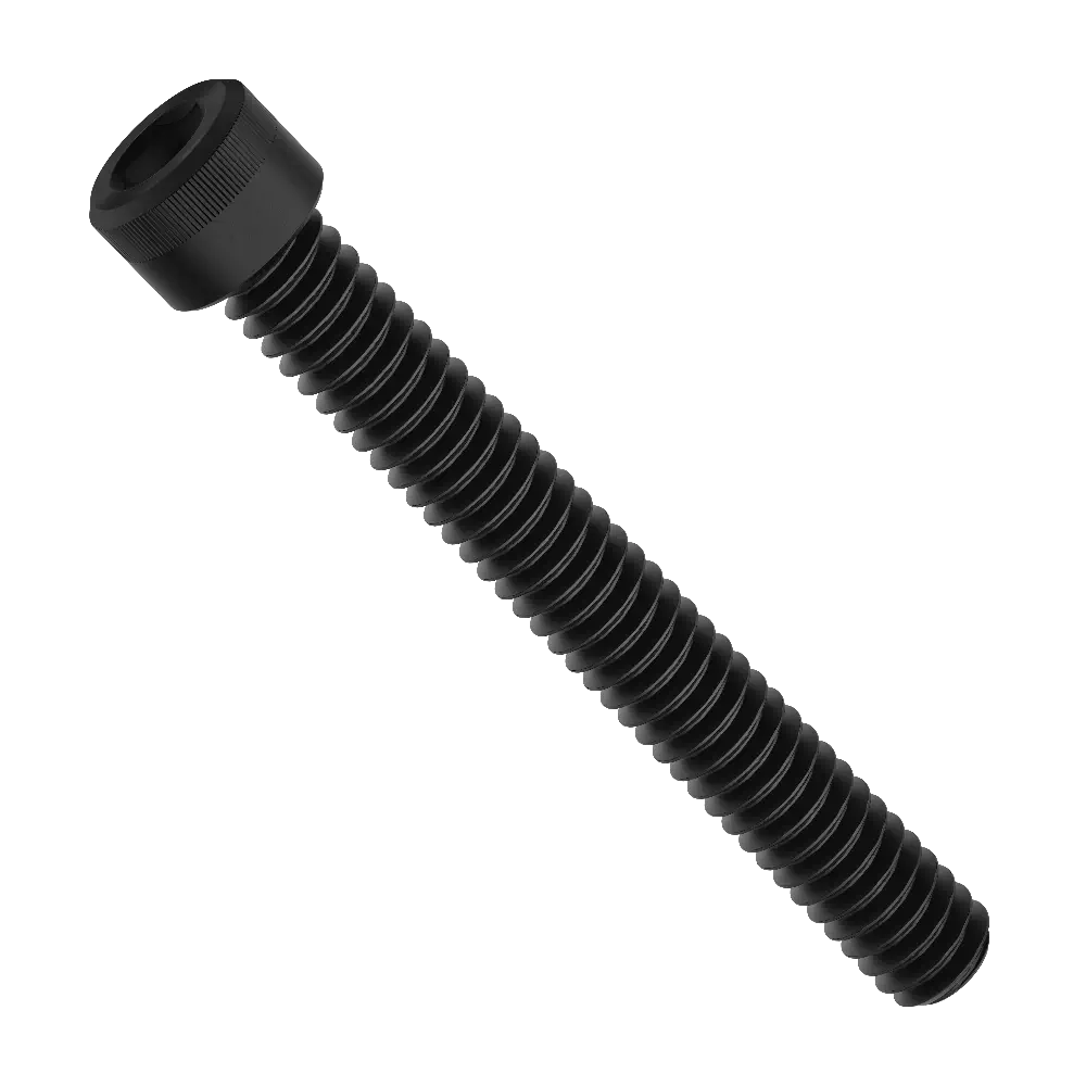 ServoCity 1/4 inch-20 黒色酸化被膜ソケットヘッドネジ (長さ 2 inch) - 6個