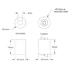 ServoCity インテークローラーホイール (8mm REX、直径 12mm、幅 16mm、デュロメーター 30A) - 8 個パック