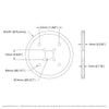 ServoCity 7.62cm アクリルディスクホイール (黄) - 2個