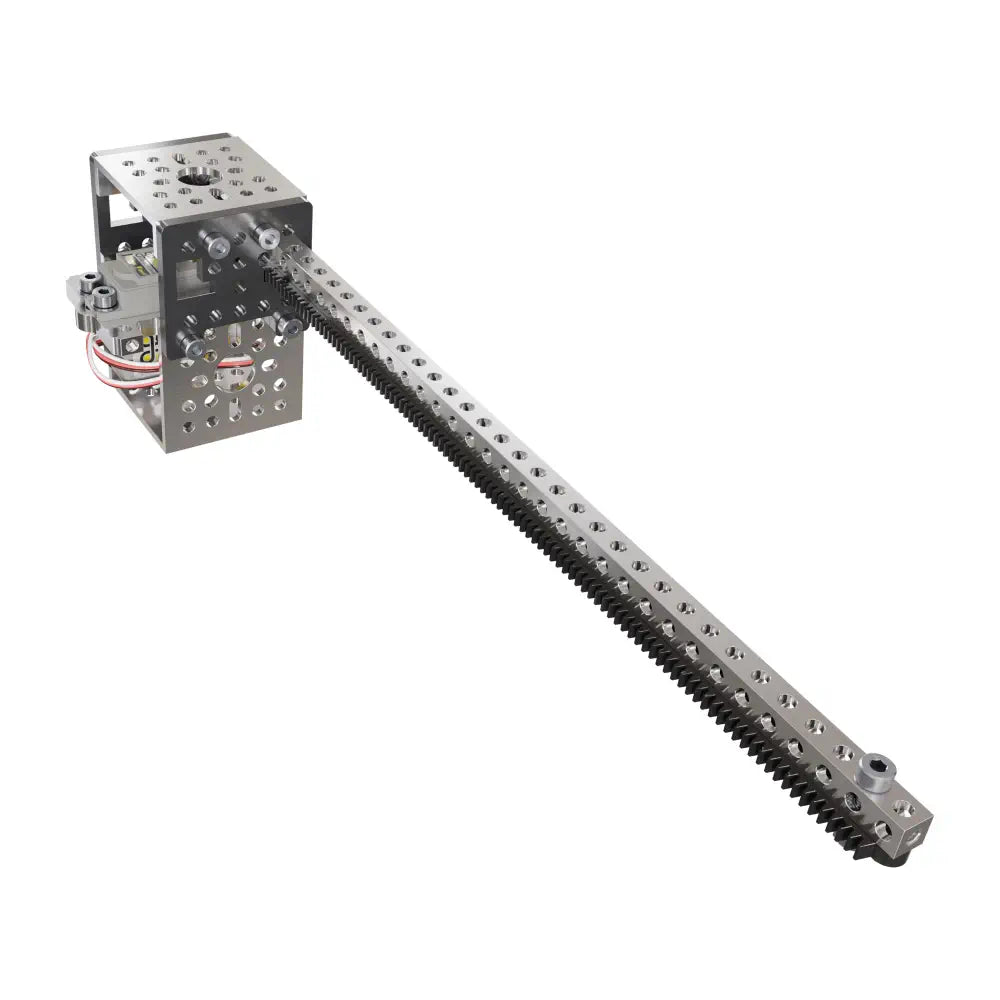 ServoCity サーボ駆動ギアラックキット (推力24 lb (10.8kg) 速度5.7 inch (14.4cm) /秒 シングルギアラック)