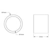 ServoCity スチール製スペーサ (内径 12mm、外径 15mm、長さ 12mm) - 4個パック